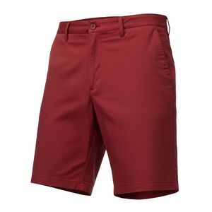 IZOD Golf Shorts Straight Fit/Flat Front‎ Men's Red Casual Golf Shorts, Size 30